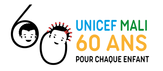 Logotype 60 ans Unicef Mali